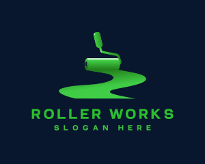 Paint Roller Hardware logo design