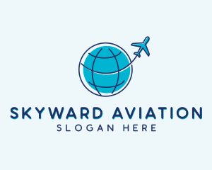 Flight Aviation Airplane logo design