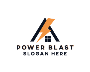 Lightning Power House  logo design