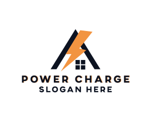 Lightning Power House  logo design