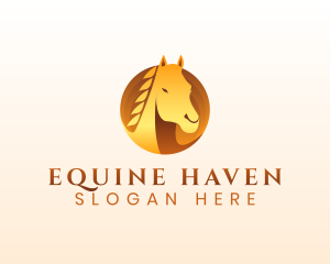 Luxury Equestrian Horse logo design