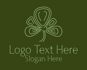 Minimalist Clover Leaf  Logo