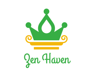 Water Spa Crown  logo design