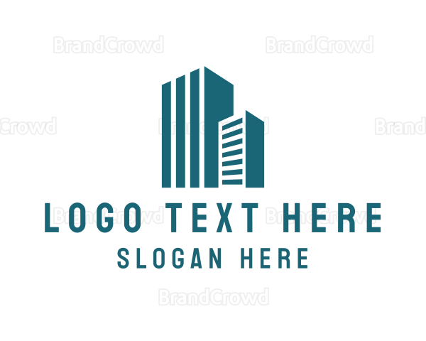Modern Building City Structure Logo