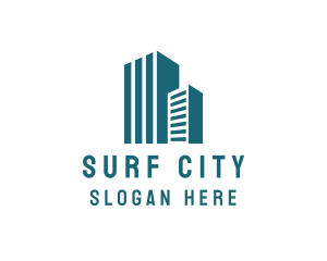 Modern Building City Structure  logo design