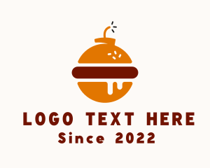 Fast Food - Bomb Burger Street Food logo design