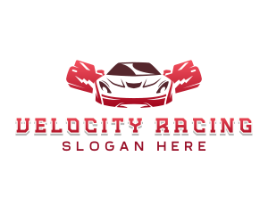 Sedan Car Automobile logo design