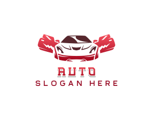 Sedan Car Automobile logo design