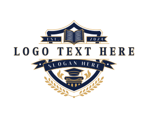 Toga Hat - Academic University Crest logo design