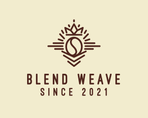 Coffee Bean Crown  logo design