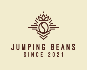 Coffee Bean Crown  logo design