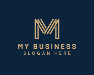 Business Studio Letter M logo design