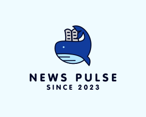 Newspaper - Book Whale Publishing logo design