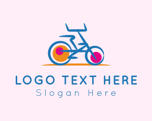 Biking - Bicycle Fitness Cycling logo design