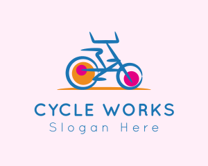 Cycle - Bicycle Fitness Cycling logo design