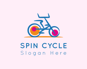 Spinning - Bicycle Fitness Cycling logo design