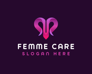 Heart Love Care logo design