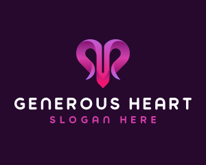 Heart Love Care logo design