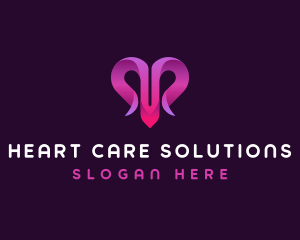 Heart Love Care logo design