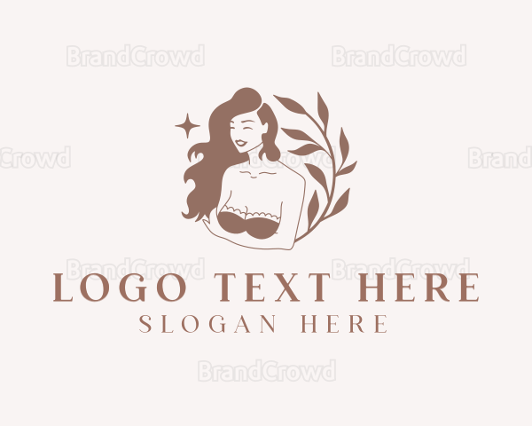 Woman Lingerie Fashion Logo