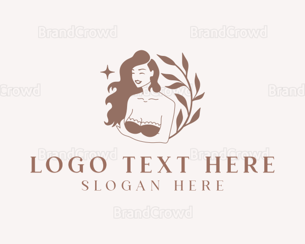 Woman Lingerie Fashion Logo