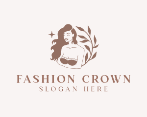 Woman Lingerie Fashion logo design