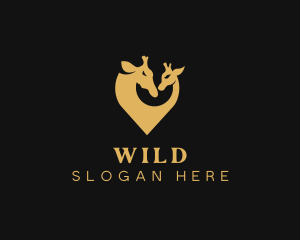 Wild Giraffe Zoo logo design