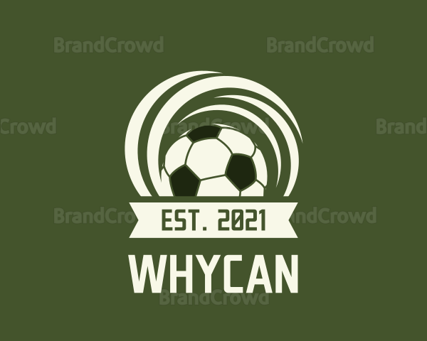 Soccer Ball Banner Logo