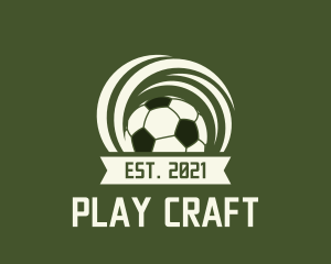 Soccer Ball Banner logo design