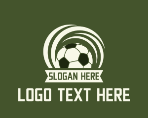 Soccer Ball Banner Logo