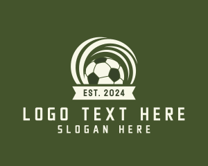 Soccer Ball Banner logo design