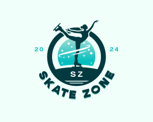 Skater Lady Tournament logo design