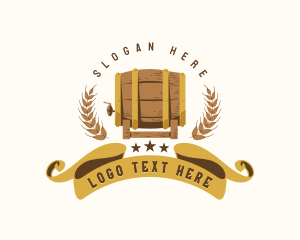 Brewhouse - Barrel Liquor Brewery logo design