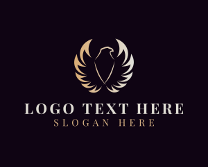 Firm - Eagle Wings Bird logo design