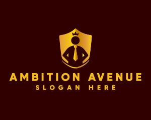 Ambition - People Leader Crown logo design