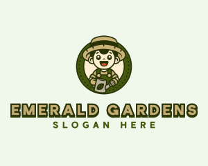 Gardener Landscaping Garden logo design