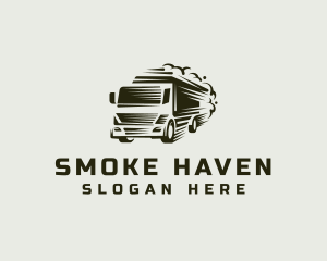 Green Smoke Truck logo design