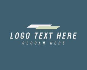 Courier - Geometric Logistics Company logo design