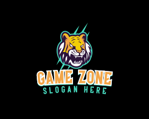 Wild Tiger Game logo design