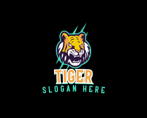 Wild Tiger Game logo design