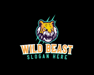 Wild Tiger Game logo design