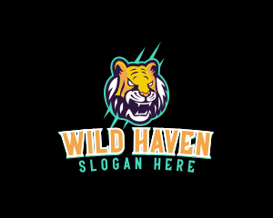 Wild Tiger Game logo design