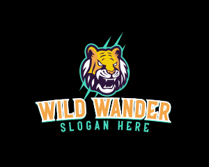 Wild Tiger Game logo design