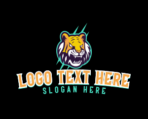 Saber Tooth - Wild Tiger Game logo design