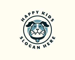 Happy Dog Bone Treat logo design