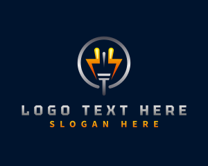 Power - Electric Plug Energy logo design