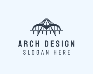 Arch - Compass Arch Bridge logo design