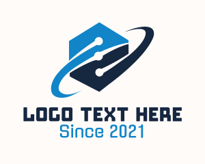 Online - Network Telecommunication Tech logo design