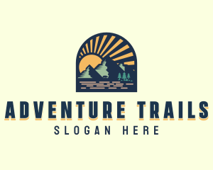 Adventure Mountain Trekking logo design