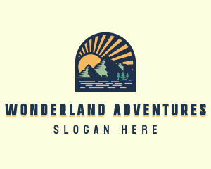 Adventure Mountain Trekking logo design